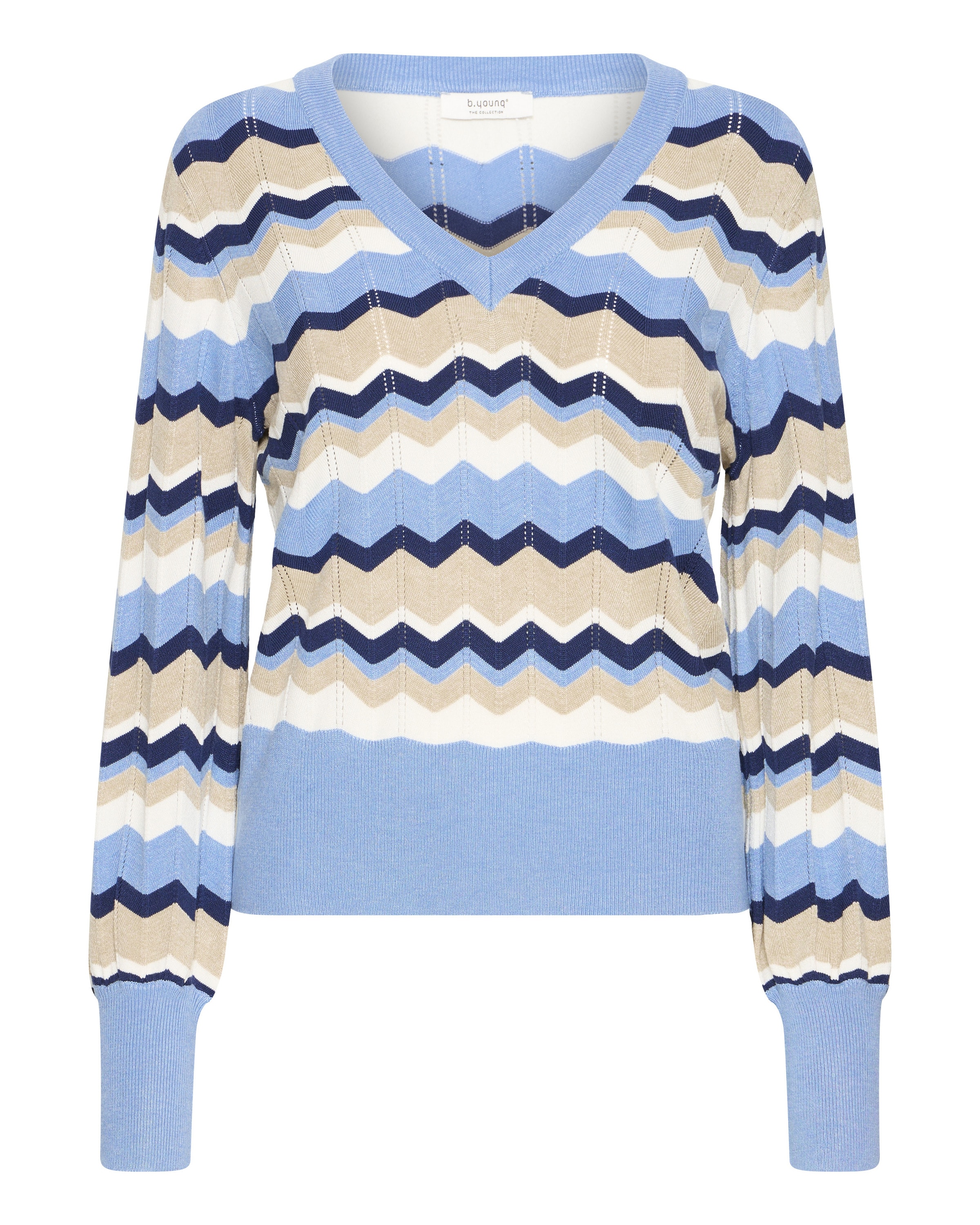 b.young Pullover 'MMORLA' in Mischfarben: Vorderseite