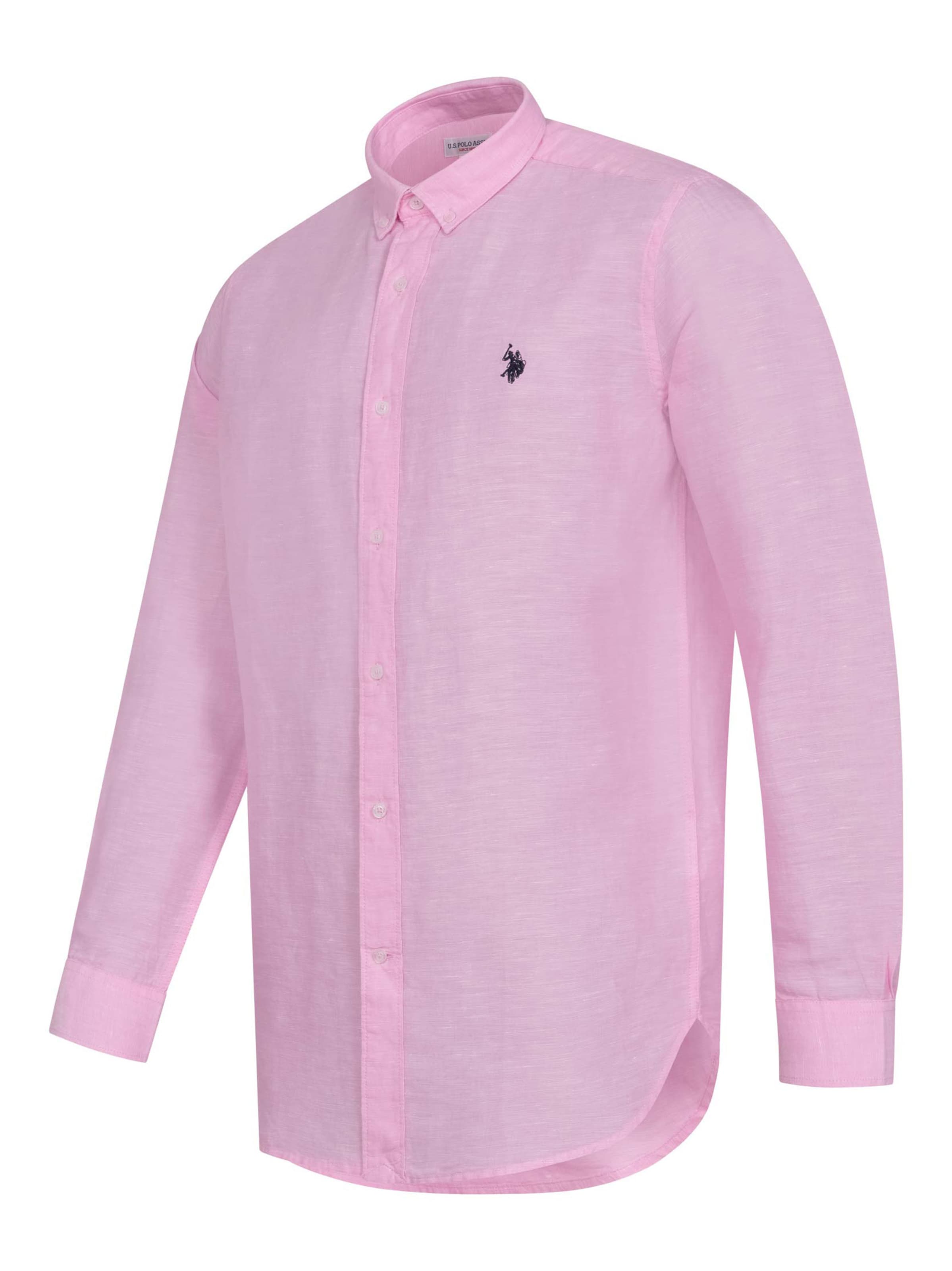 U.S. POLO ASSN. Regular fit Button Up Shirt in Pink