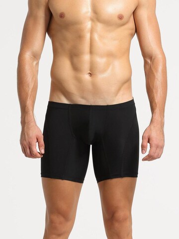 SEOBEAN Lange Unterhose 'Long Shorts Home Sport' in Schwarz: Vorderseite