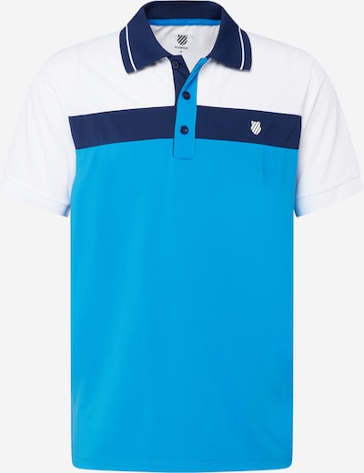 K-Swiss Performance T-Shirt fonctionnel en bleu / bleu marine / blanc, Vue avec produit