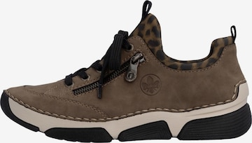 Chaussure à lacets Rieker en marron : devant