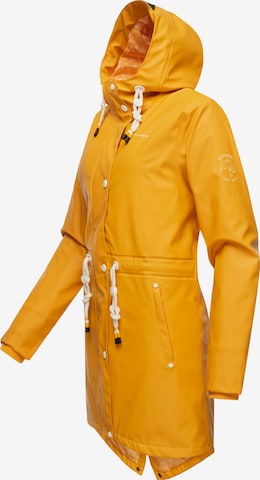 NAVAHOO Weatherproof jacket 'Flower of Ocean' in Yellow