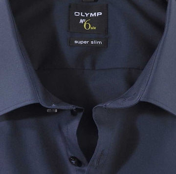 OLYMP Slim fit Zakelijk overhemd 'No. 6' in Blauw