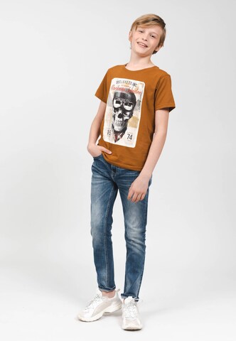 T-Shirt 'Clem' Deeluxe en marron