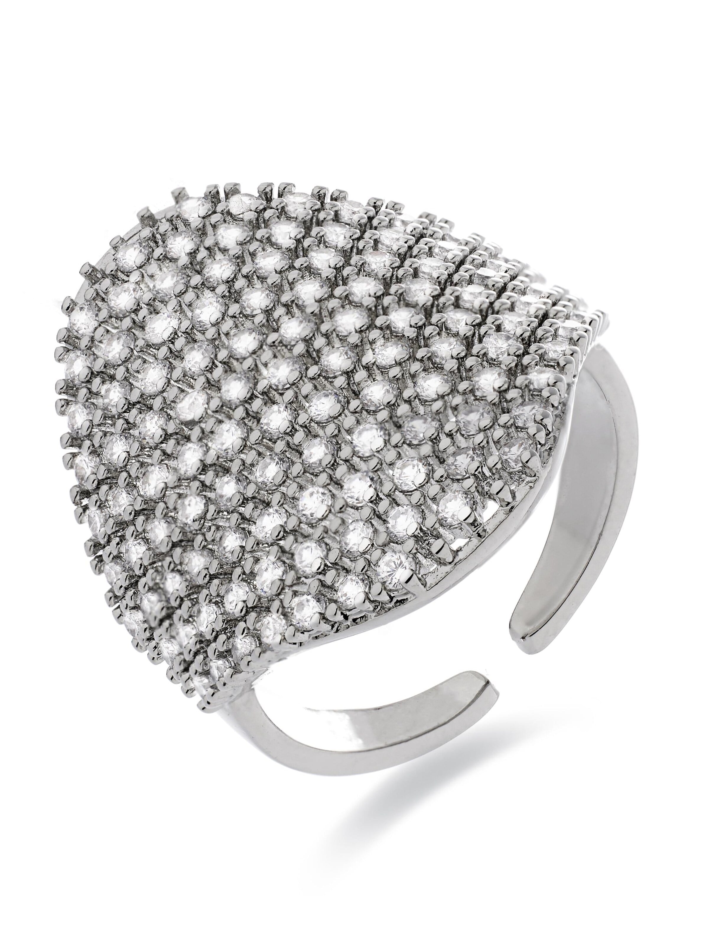 Luxenter Ring 'Idoi' i silver: framsida