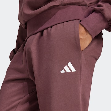 ADIDAS SPORTSWEAR Tapered Sporthose 'FEELCOZY' in Rot