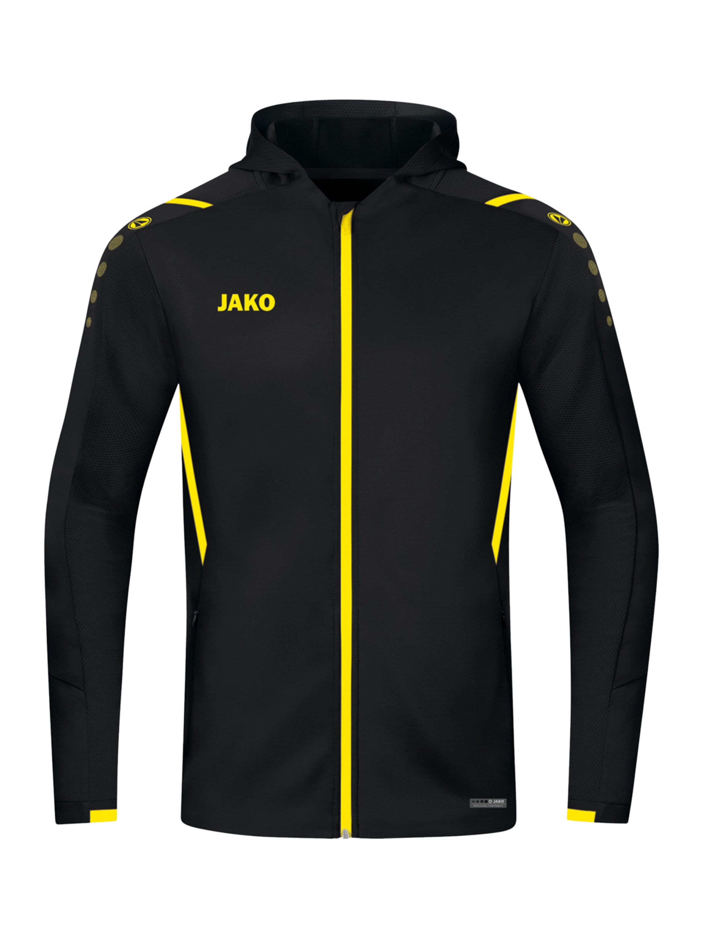 JAKO Athletic Jacket in Black: front