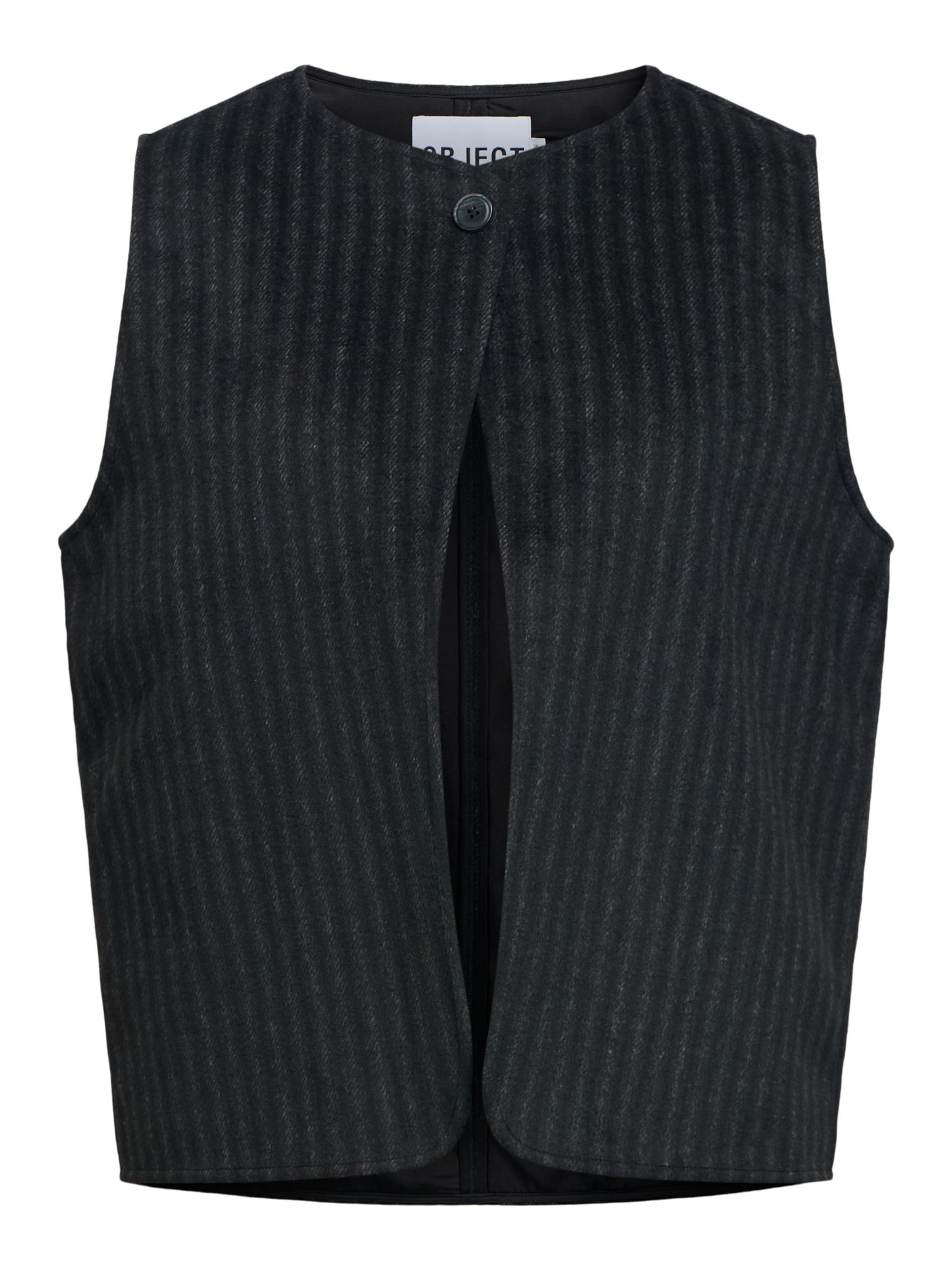 Gilet 'OBJPaola' OBJECT en noir : devant