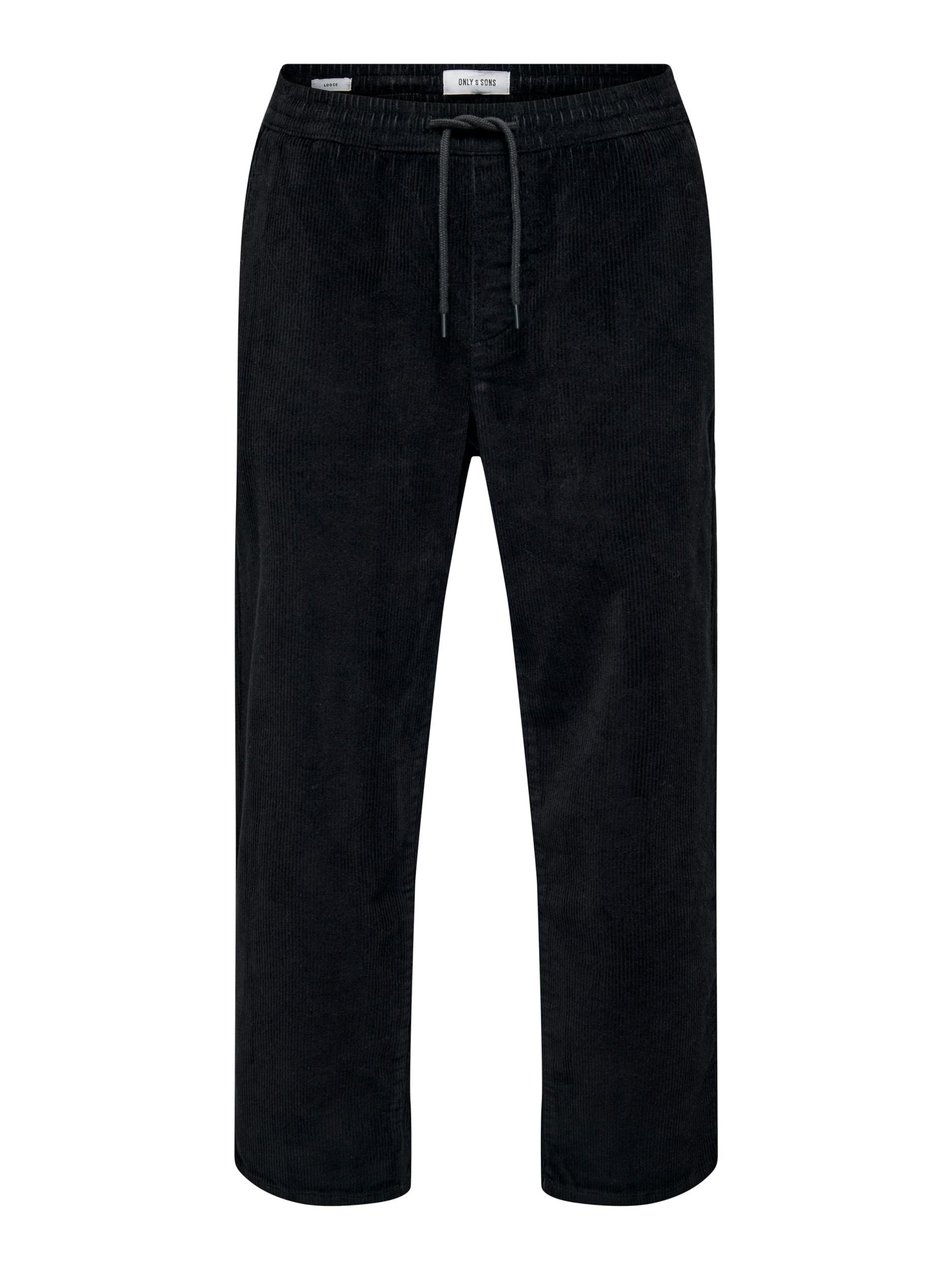 Regular Pantalon 'SINUS' Only & Sons en noir : devant