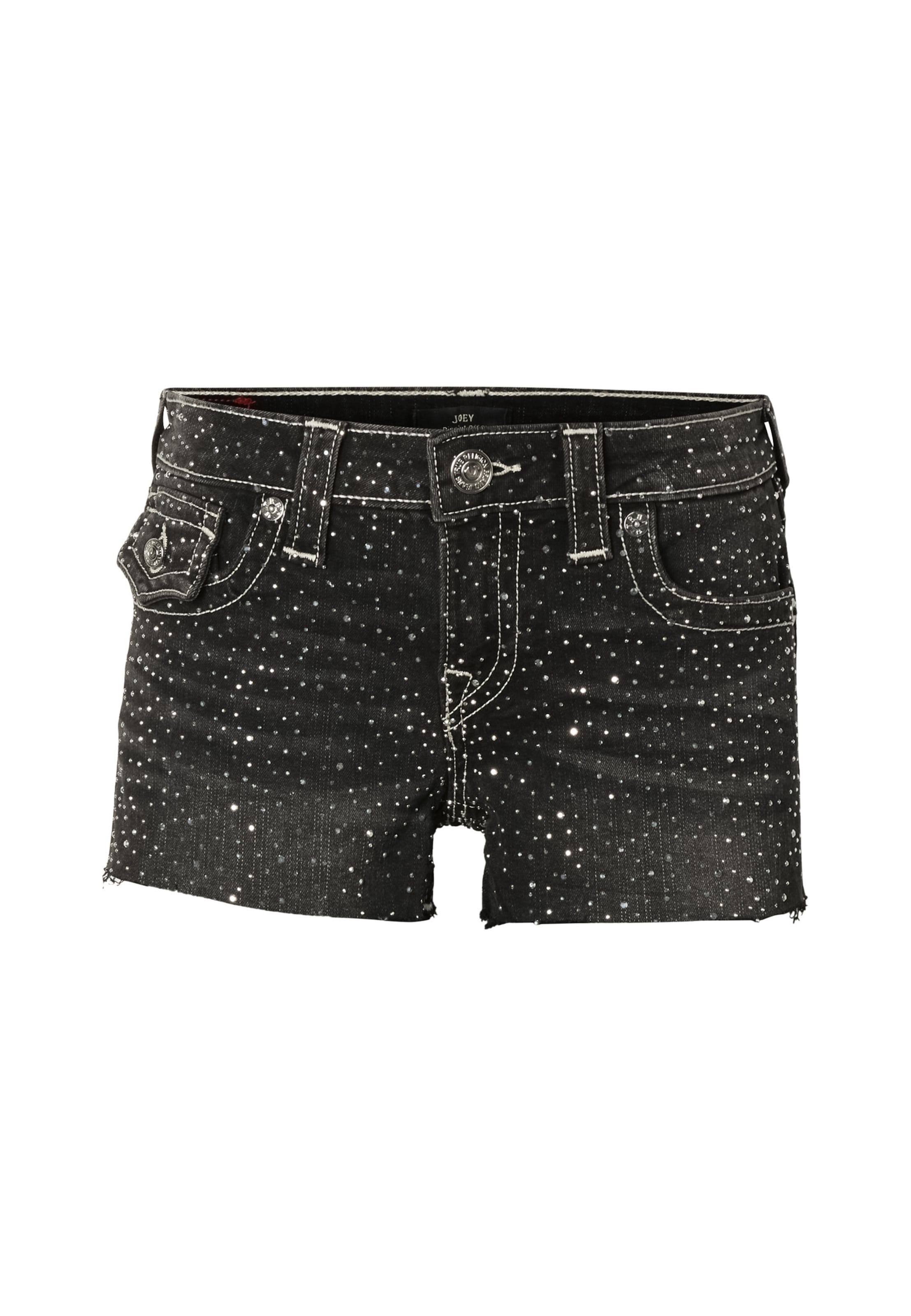 True Religion Slimfit Jeansy 'Joey' w kolorze czarny: przód
