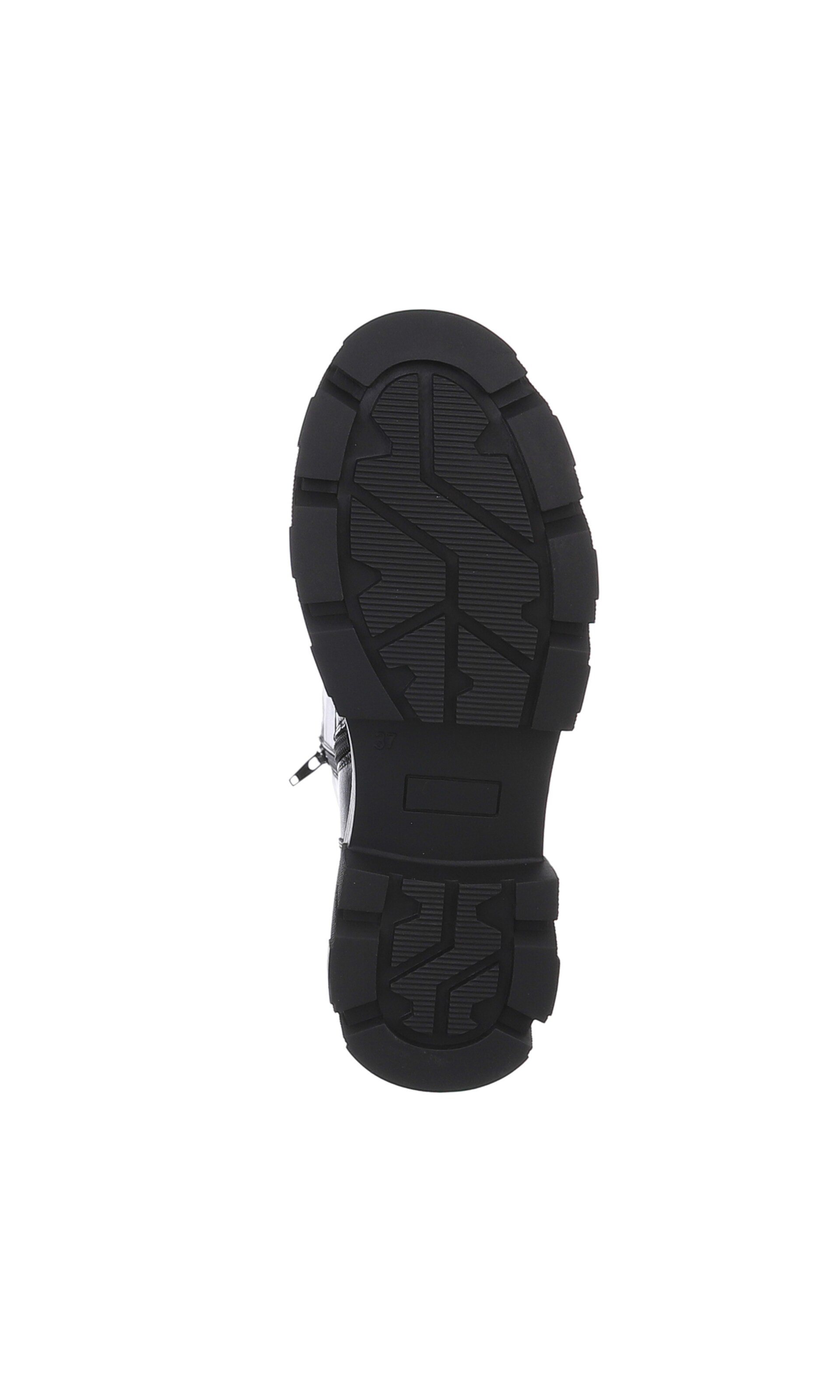 Ital-Design Schnürstiefelette in Schwarz