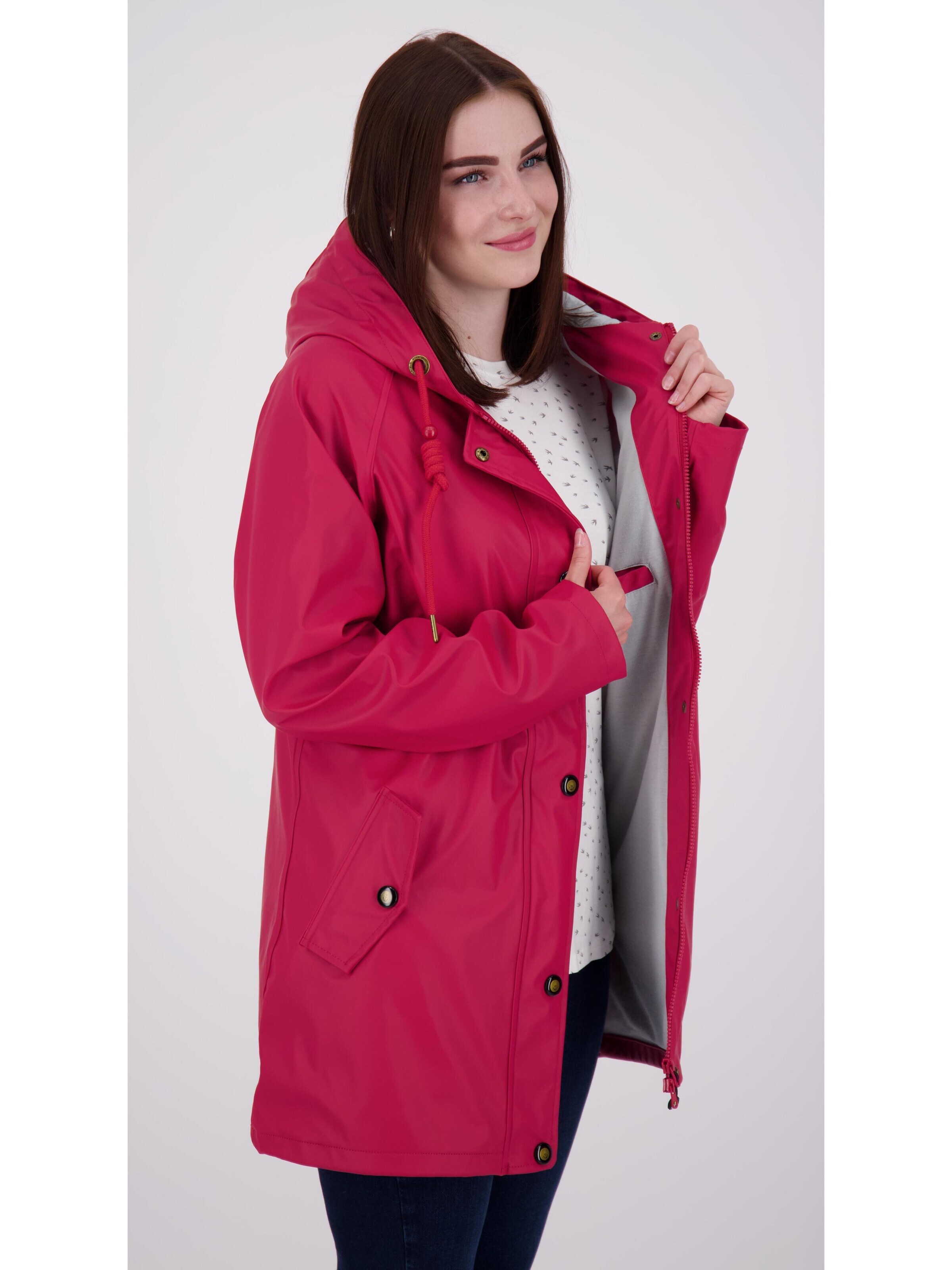 ankerglut Raincoat 'Friesennerz HEAVN WMN' in Red