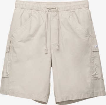 Pull&Bear Loosefit Shorts 'STWD' in Beige: Vorderseite
