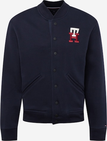 TOMMY HILFIGER Sweatvest in Blauw: voorkant