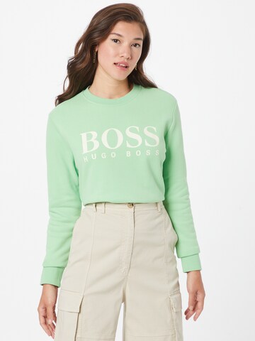 BOSS Sweatshirt in Groen: voorkant