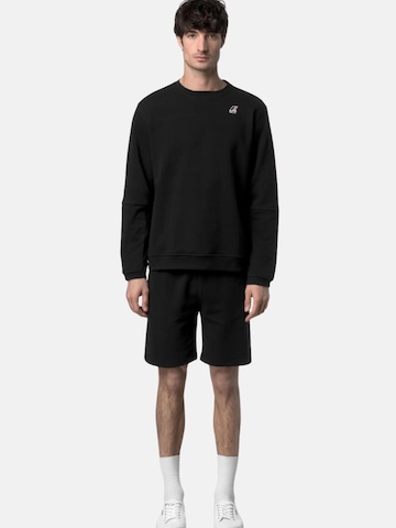 K-Way Sweatshirt 'FELPA NAEL POLY COTTON' i svart: framsida