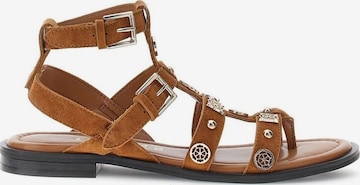 Sandalo 'YAZZA YZZPE' di GUESS in marrone: frontale