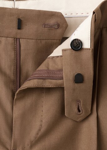 MANGO MAN Slimfit Hose "Oasis" in Braun
