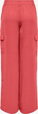 JDY Wide leg Cargo trousers 'DIVYA' in Red