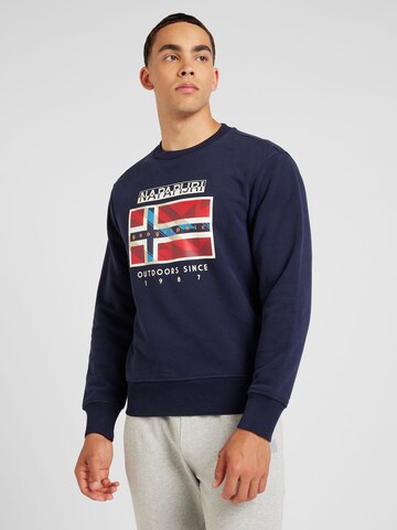 NAPAPIJRI Sweatshirt 'B-DOREES' in Blau: predná strana