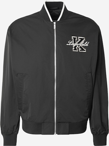 Karl Lagerfeld Prehodna jakna | črna barva: sprednja stran