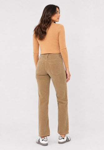 Regular Pantalon Elara en vert