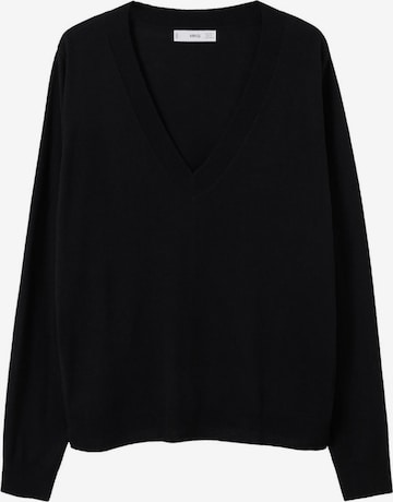 Pull-over 'LUCCAV' MANGO en noir : devant