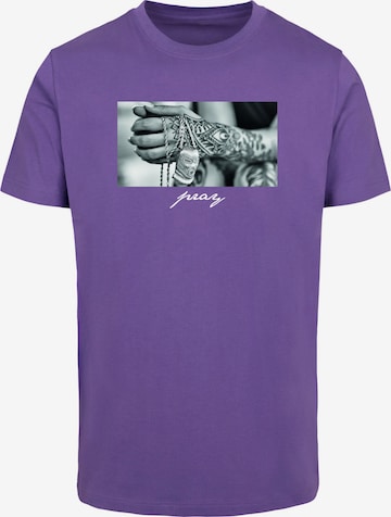 MT Men Shirt 'Pray 2.0 ' in Purple: front