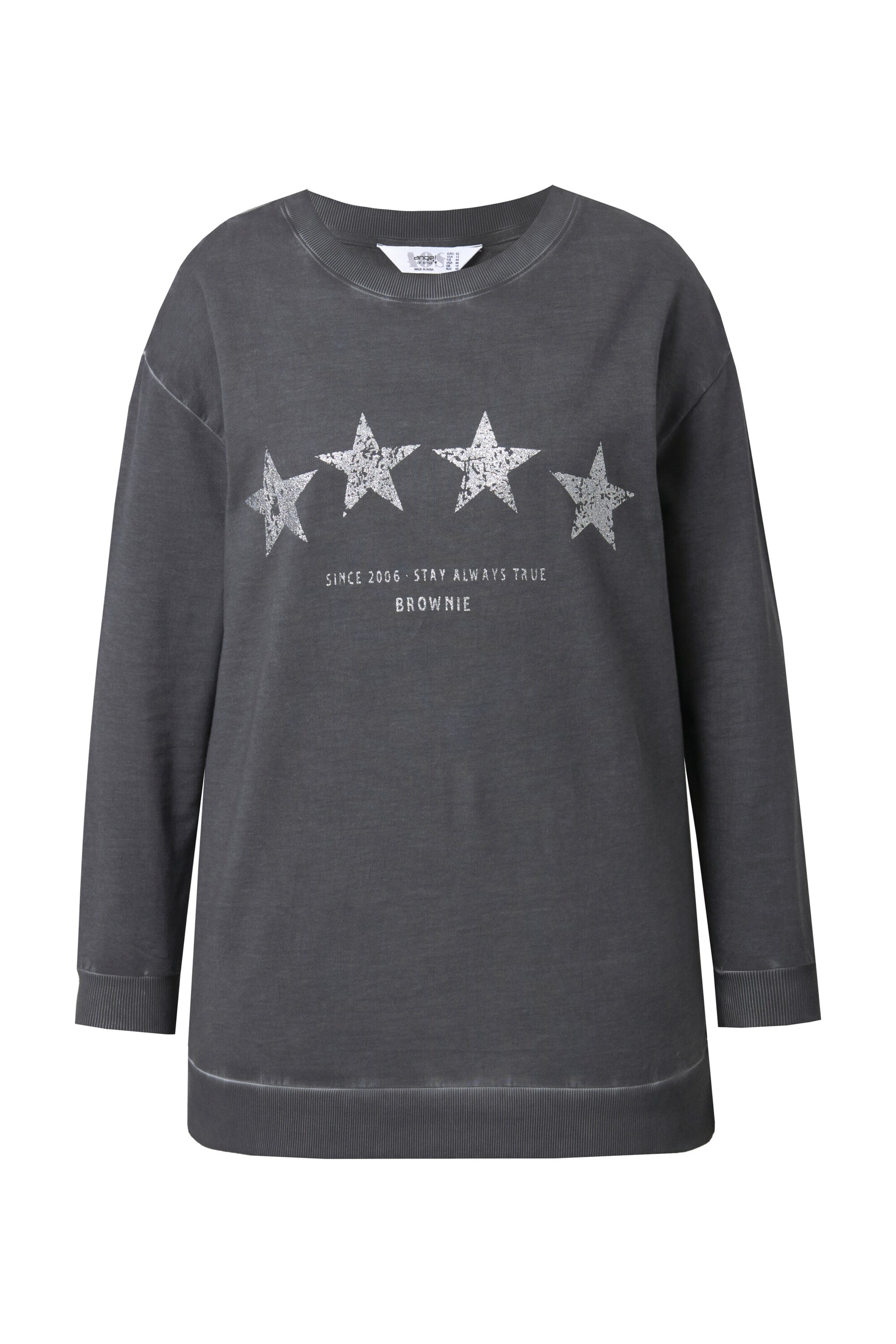 Angel of Style Sweatshirt in anthrazit / silber, Produktansicht