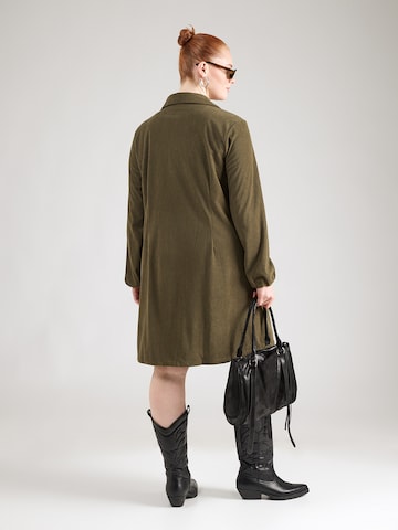 Abito camicia 'CARMAKINTA' di ONLY Carmakoma in verde