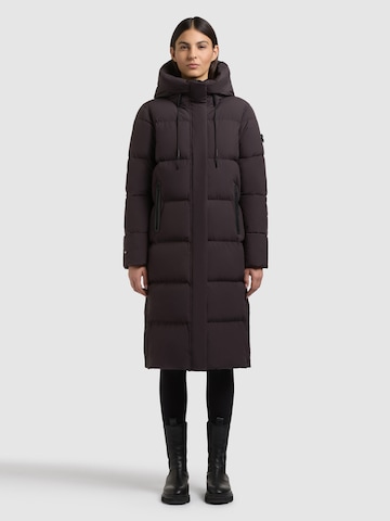 khujo Winter Coat 'Coulin2 Matt' in Purple