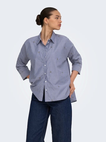 ONLY Blouse 'ONLNew Lina Grace' in Blue: front