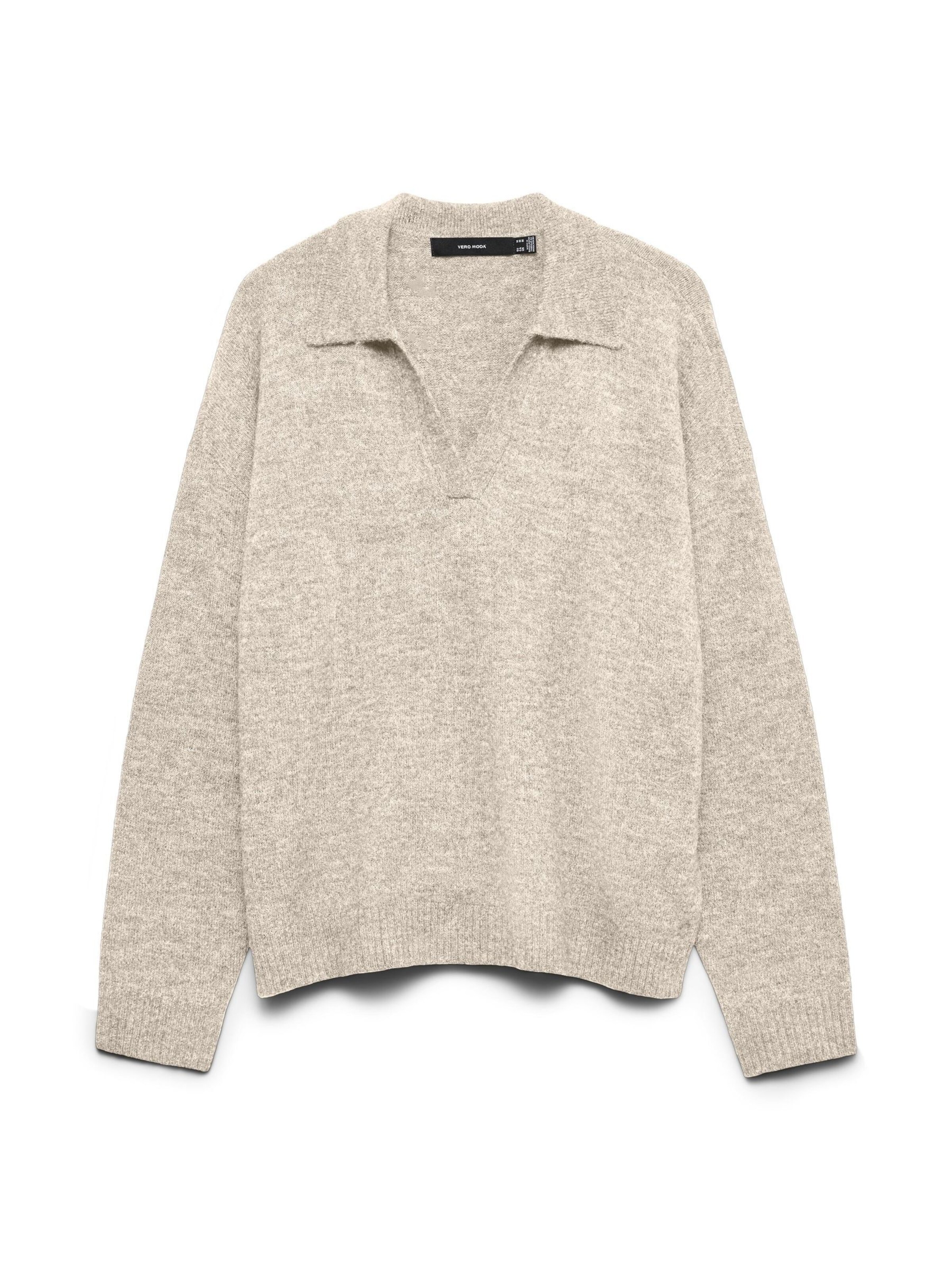 VERO MODA Pullover 'LEFILE' in Beige: Vorderseite