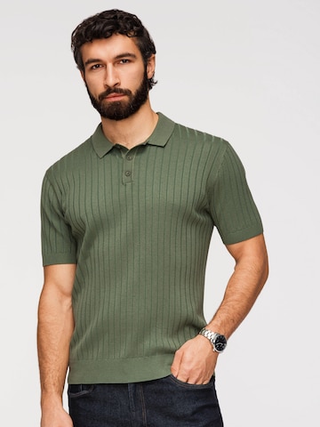 Ombre Shirt in Groen: voorkant