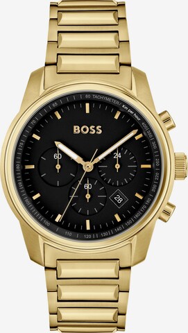 Orologio analogico di BOSS in oro: frontale