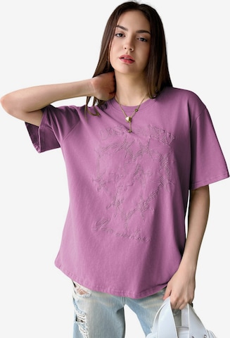 Maglietta di GORHEY in lilla: frontale