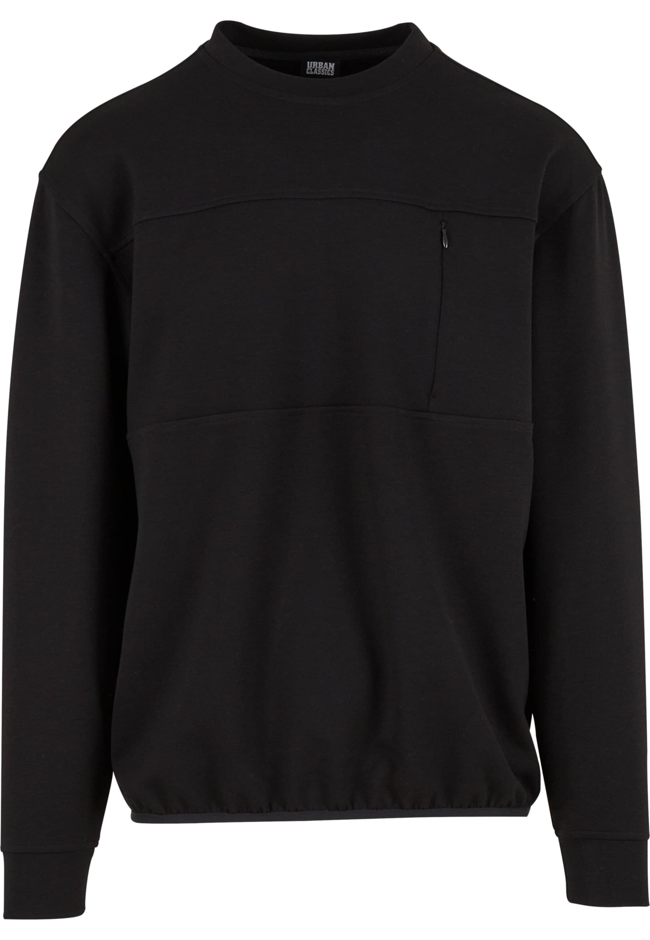 Urban Classics Sweatshirt in Black: front