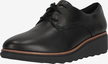 CLARKS Schnürschuhe in Schwarz: Vorderseite