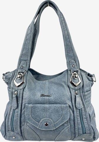 Borsa a spalla di Kumixi in blu: frontale