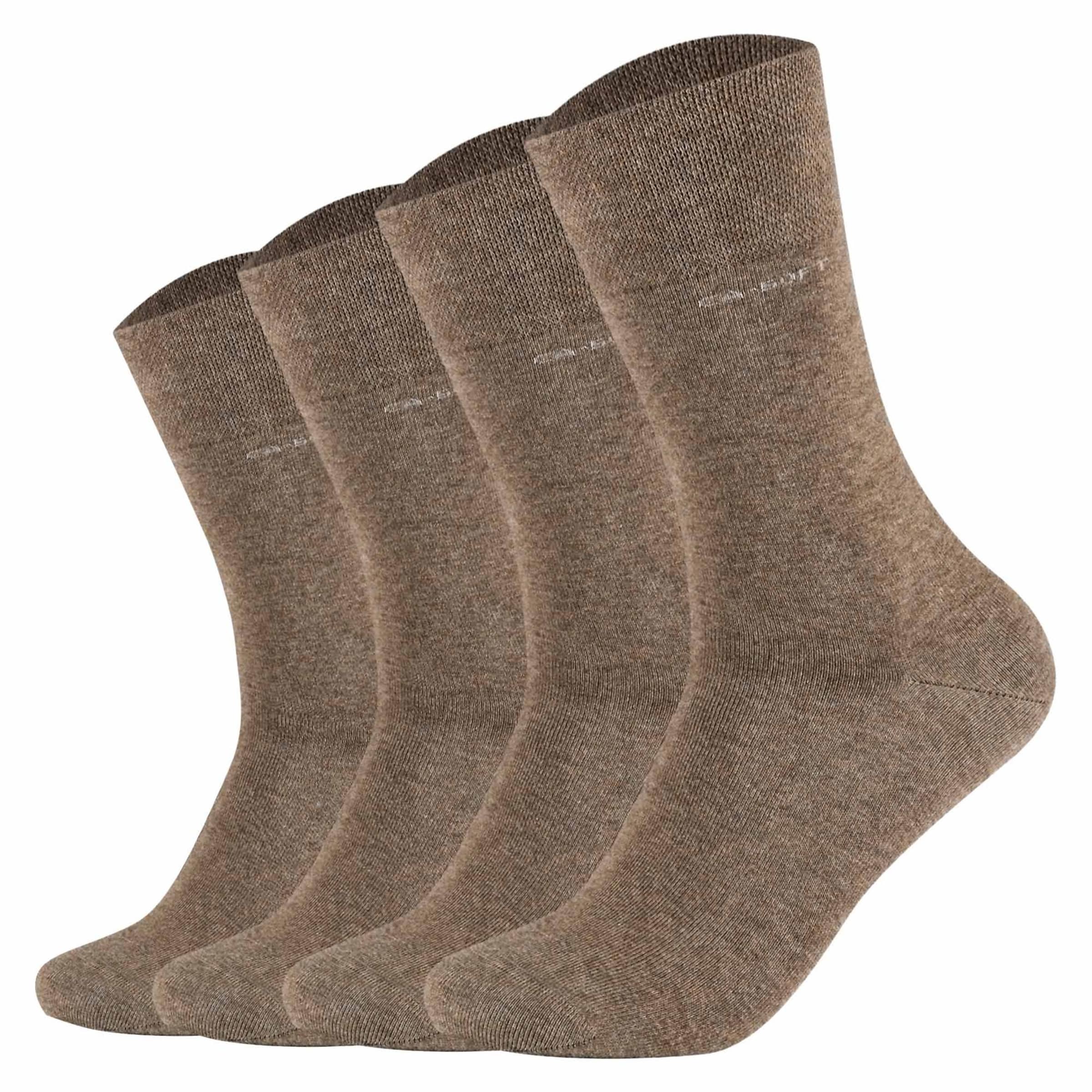 camano Socks in Brown: front