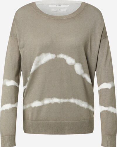 BRAX Pullover 'Lisa' in grün / weiß, Produktansicht