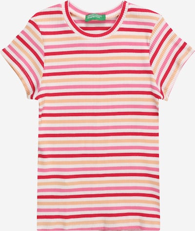 UNITED COLORS OF BENETTON Shirt in Apricot / Raspberry / White, Item view