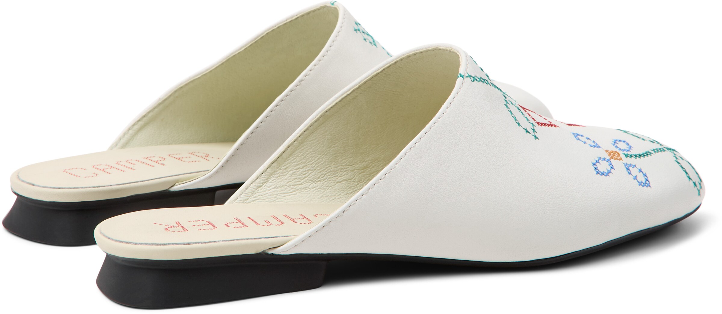 CAMPER Slipper 'Casi Myra Twins' in Weiß