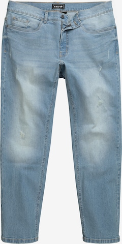 Men Plus Jeans in Blauw: voorkant