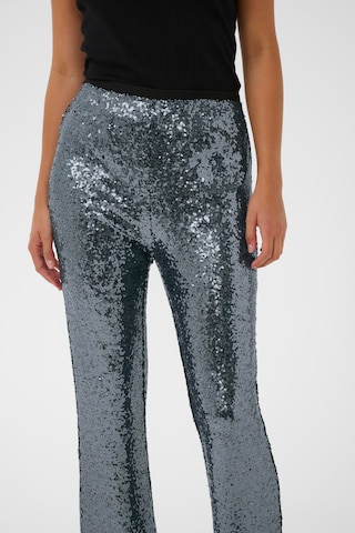 Kaffe Flared Broek 'KALau' in Zilver