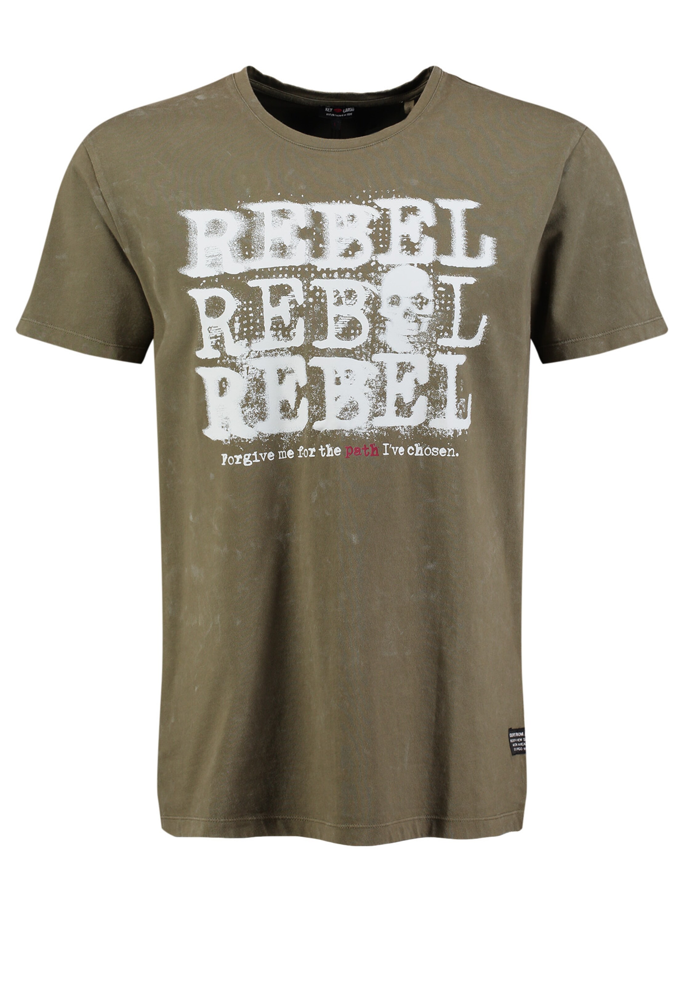 Maglietta 'KLRebel' di Key Largo in verde: frontale