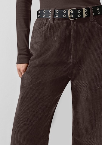 Wide Leg Pantalon QS en marron