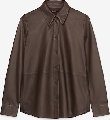 Marc O'Polo Blouse in Bruin: voorkant