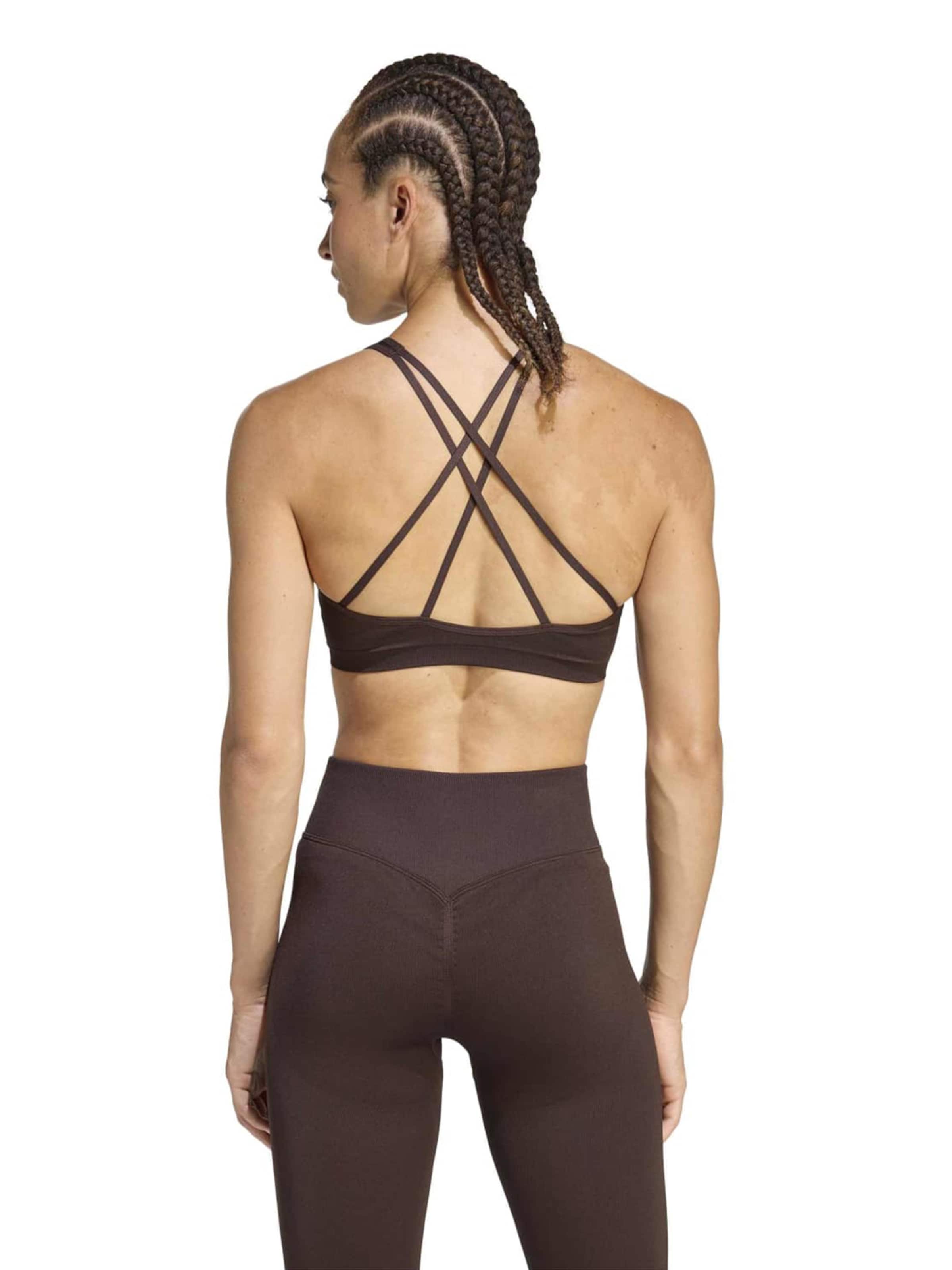 ADIDAS PERFORMANCE Bustier Sport-BH 'Essentials' in Braun