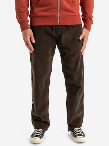 Pantalon 'Taxer' QUIKSILVER en marron : devant